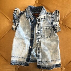 Toddler 7 For All Mankind denim blouse
